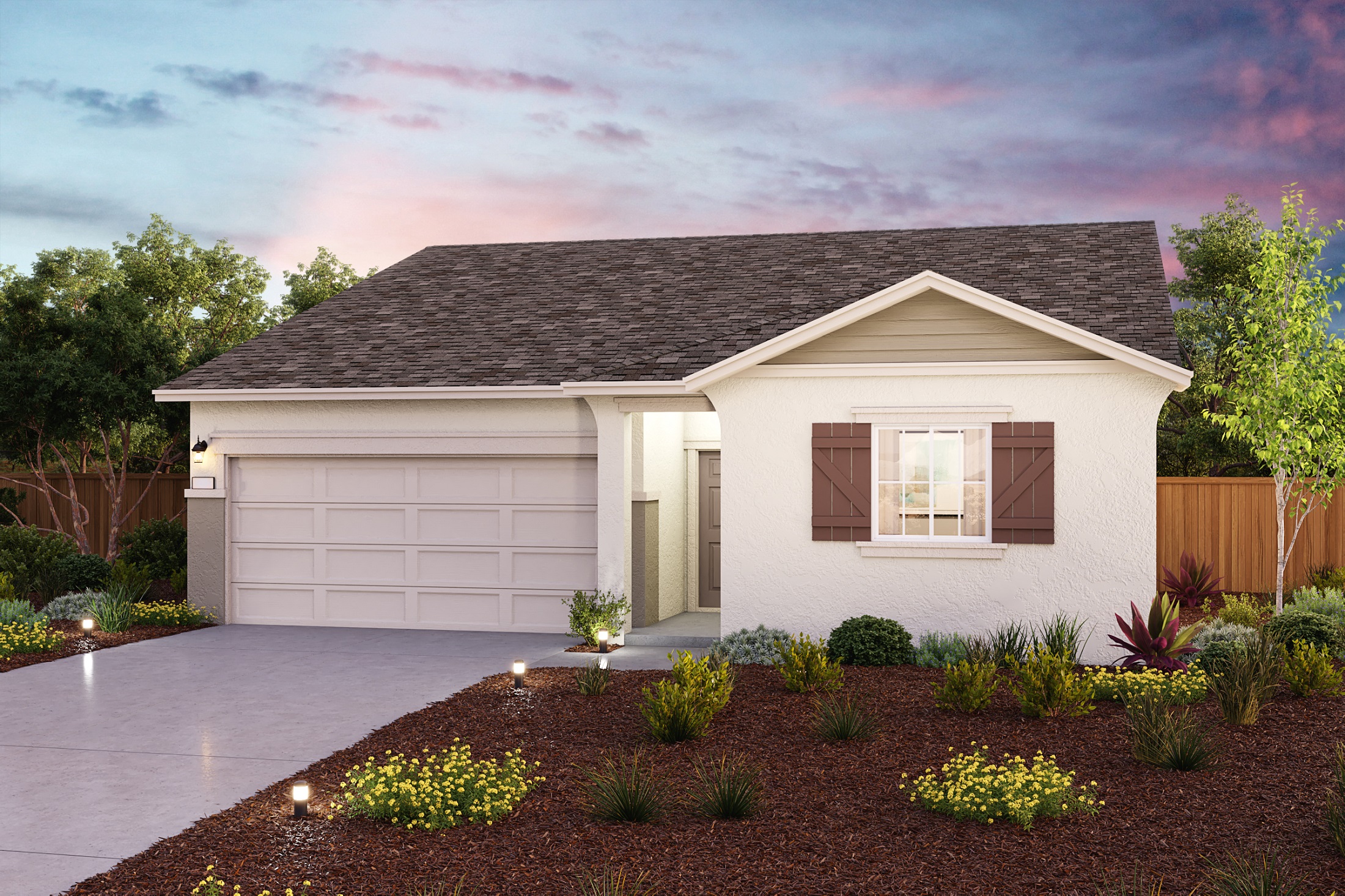 A house with a driveway and a driveway.