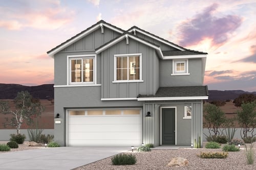 A house with a garage.