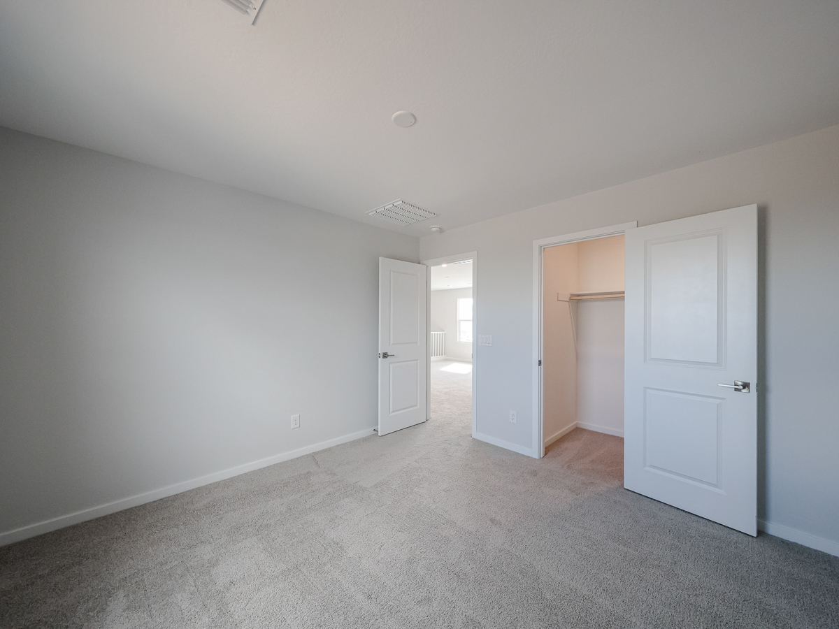 A room with white doors.