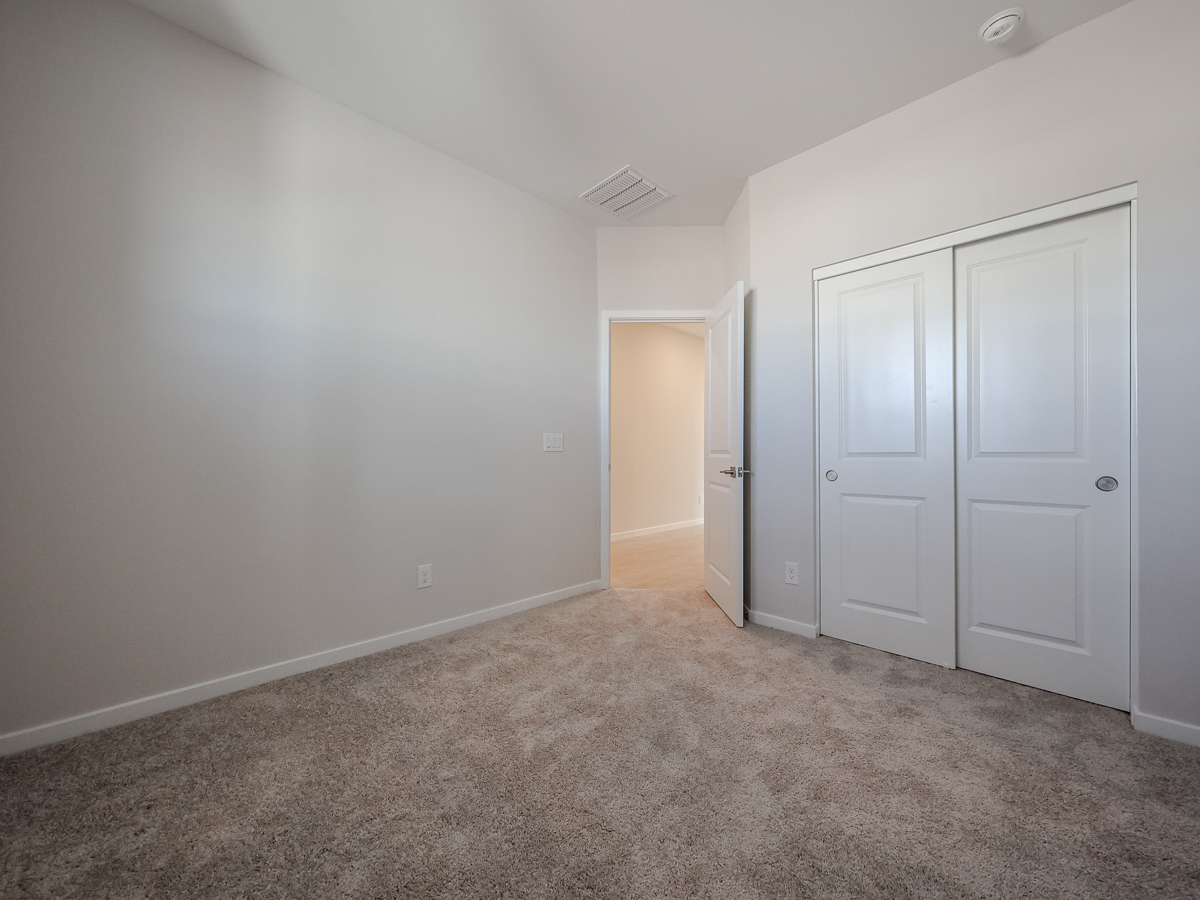 A room with white doors.