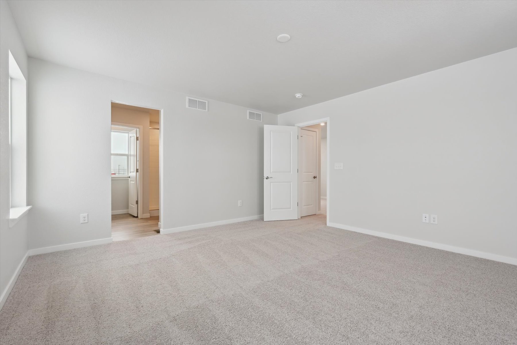 A room with white walls.