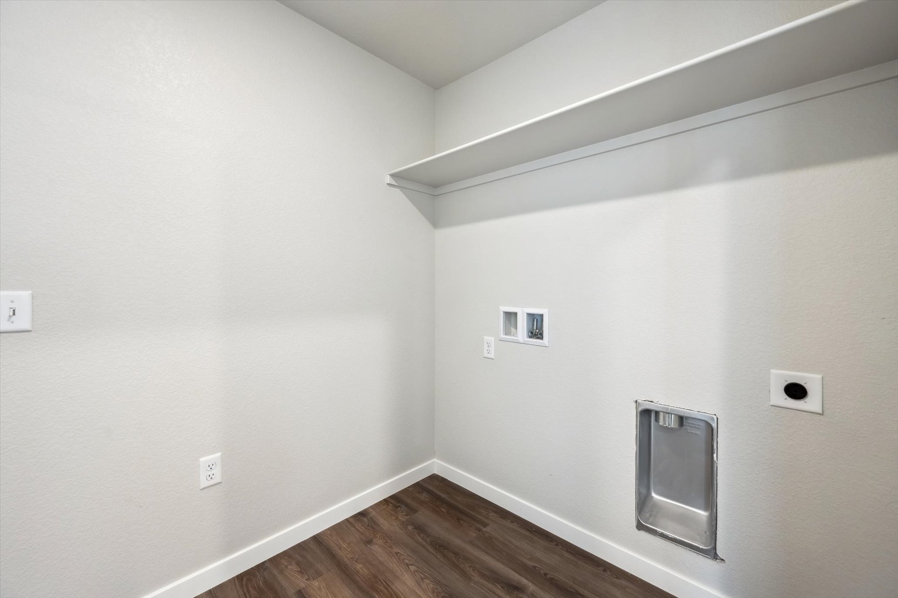 A room with white walls.