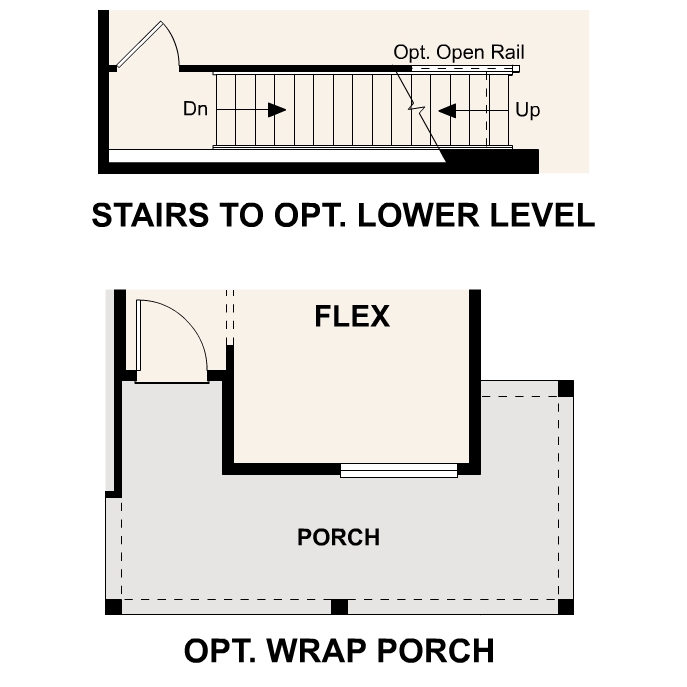 Diagram. Nightingale Floorplan, Main Level Option
