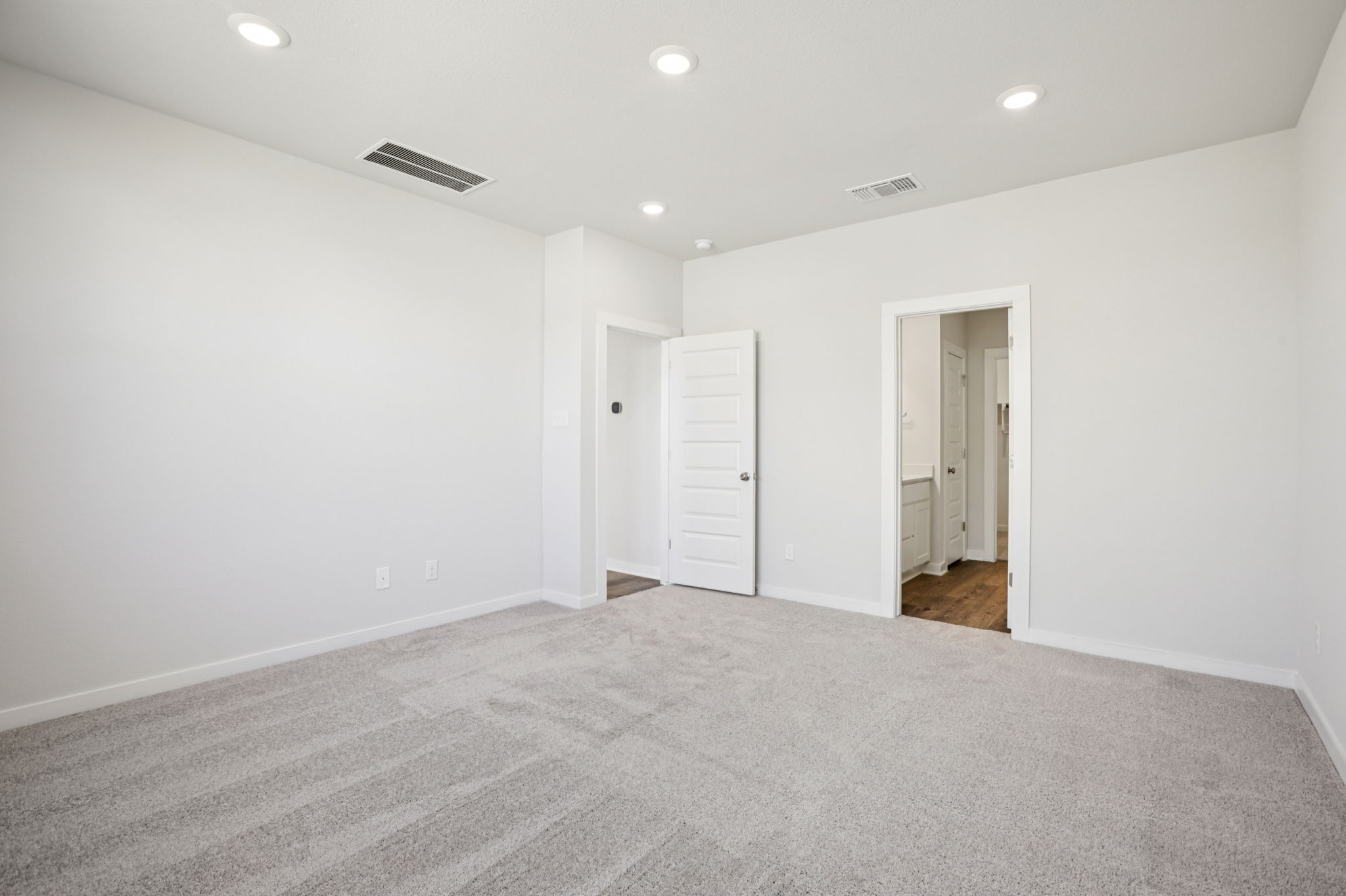 A room with white walls.