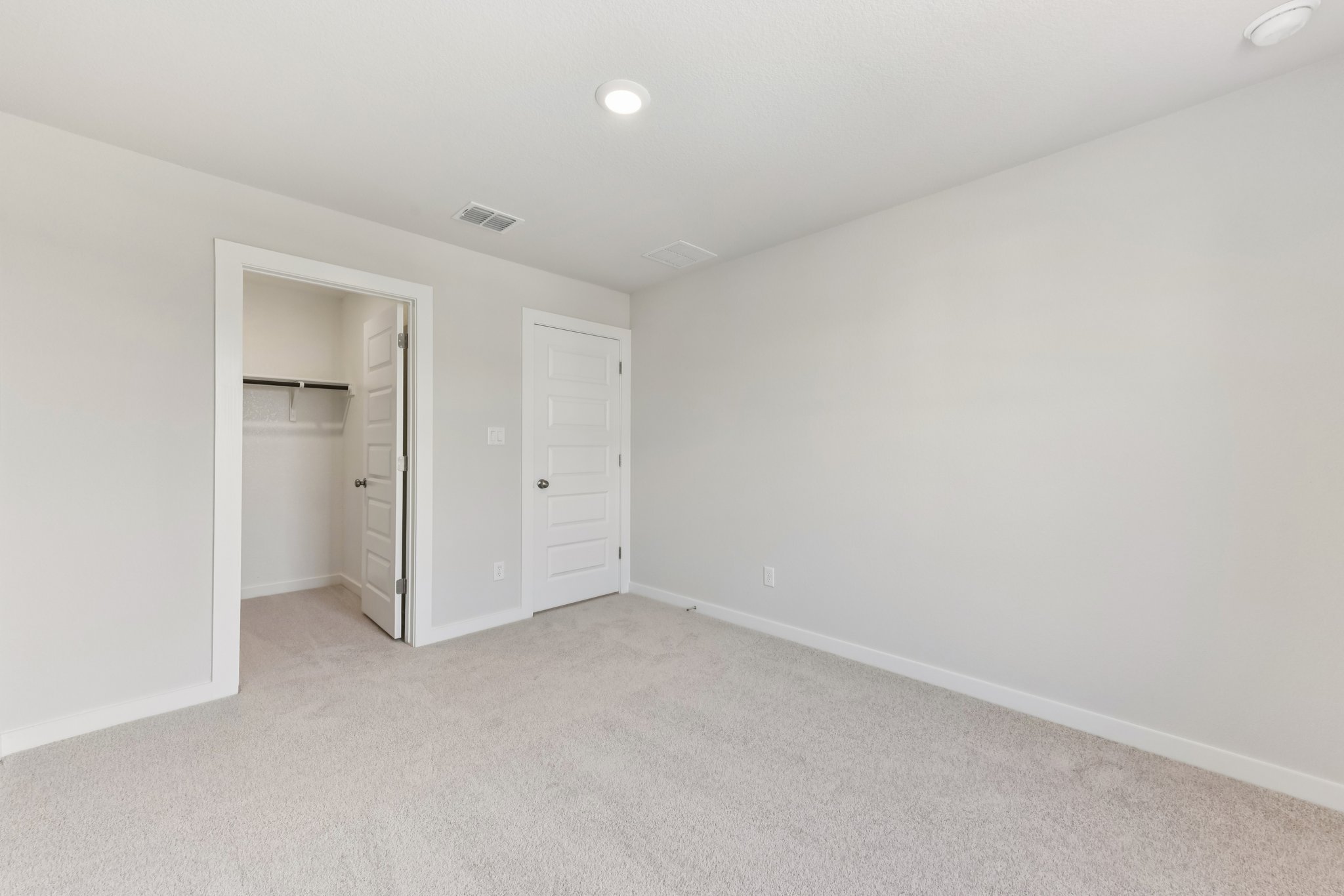 A room with white walls.