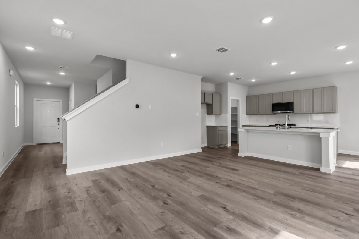 A large empty kitchen.