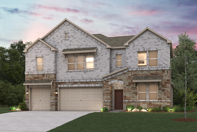 A large house with a driveway.