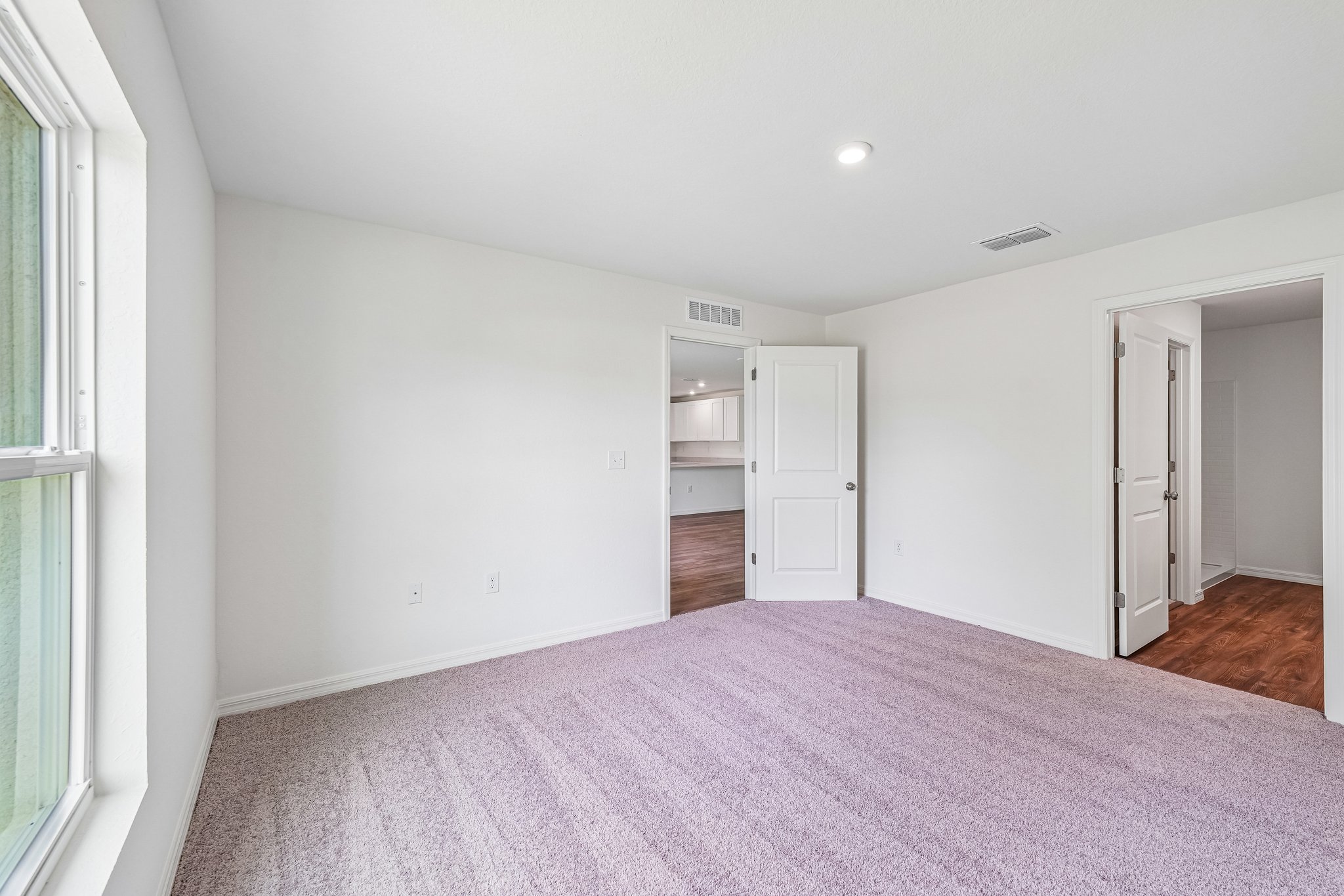 A room with white walls.